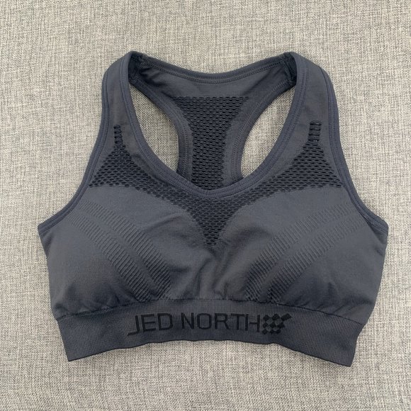 Brand New! Jed North Sports Bra‎ Gray Comfortable Racerback Breathable XS/S - Picture 1 of 7